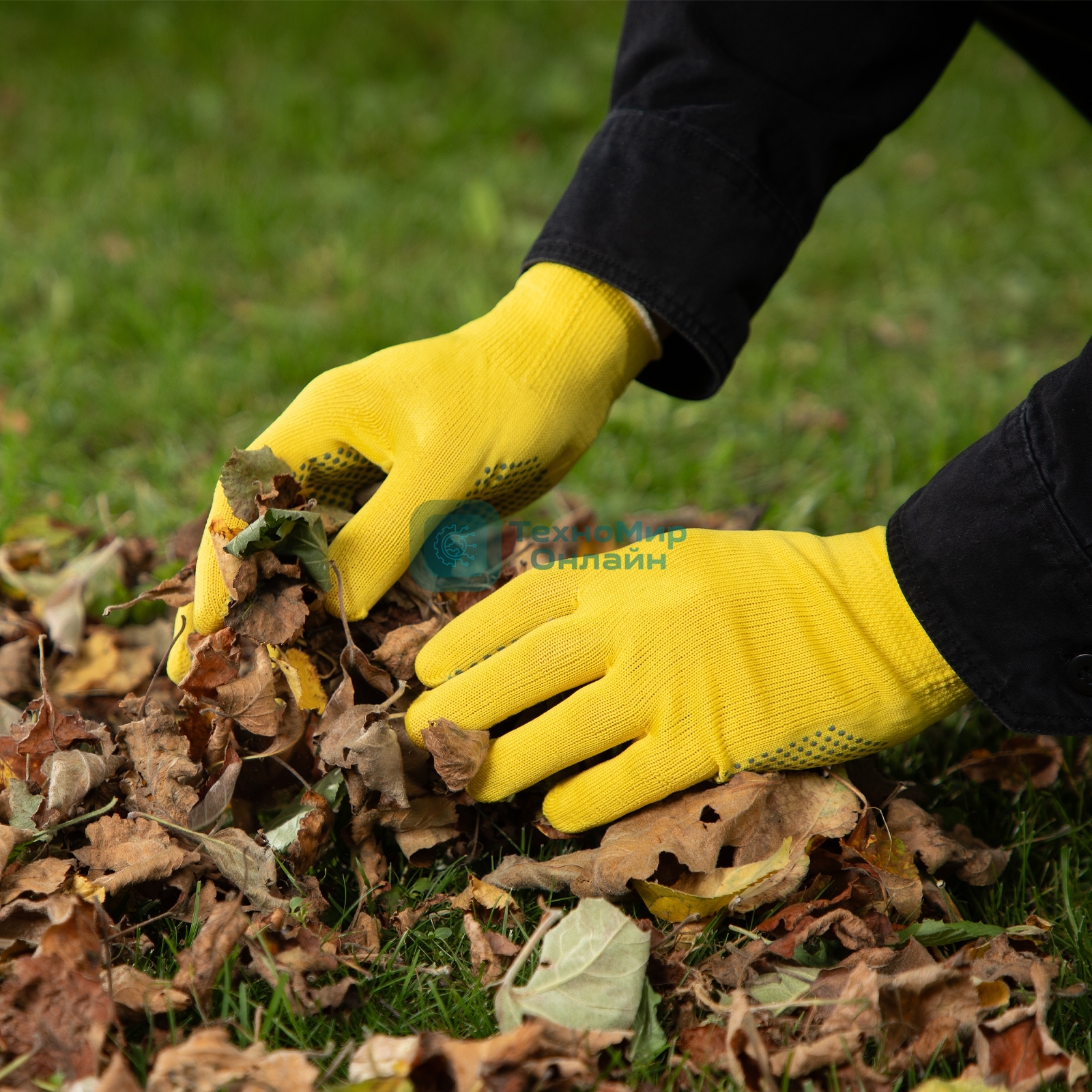 Перчатки в наборе Palisad 5 пар, цвета в ассортименте, ПВХ точка, L