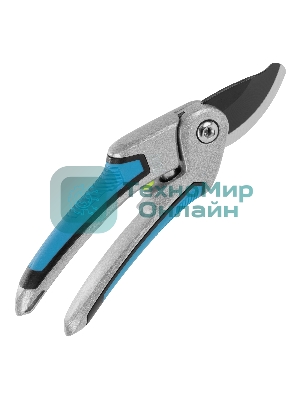 Секатор прямого реза Palisad LUXE 215 мм, регулировка захвата, трехкомпонентные рукоятки