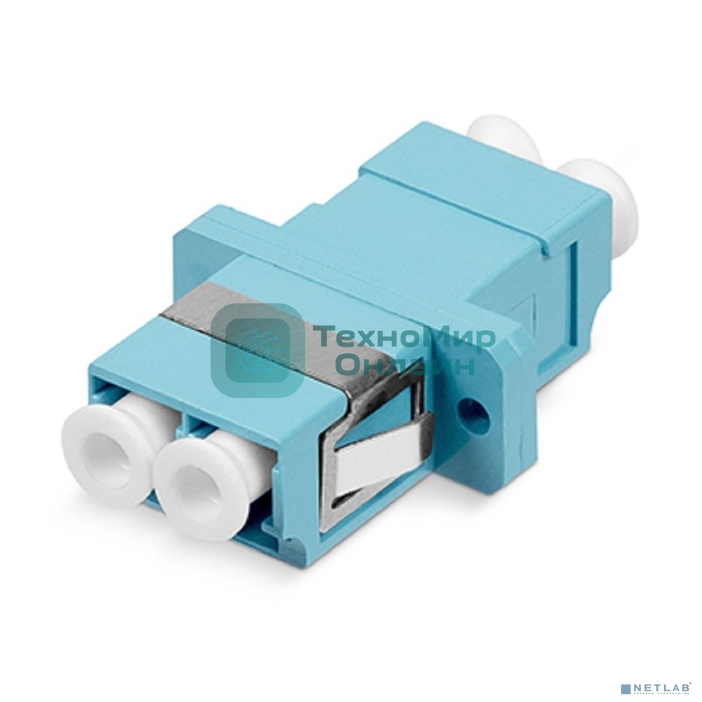 Проходной адаптер оптический Cabeus, LC (MM), Duplex, om3