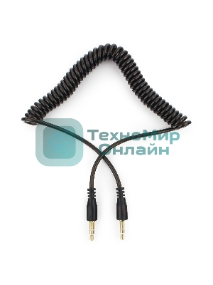 Кабель аудио Cablexpert CCA-405-6, Jack3.5 - Jack3.5, 2м, спиральный
