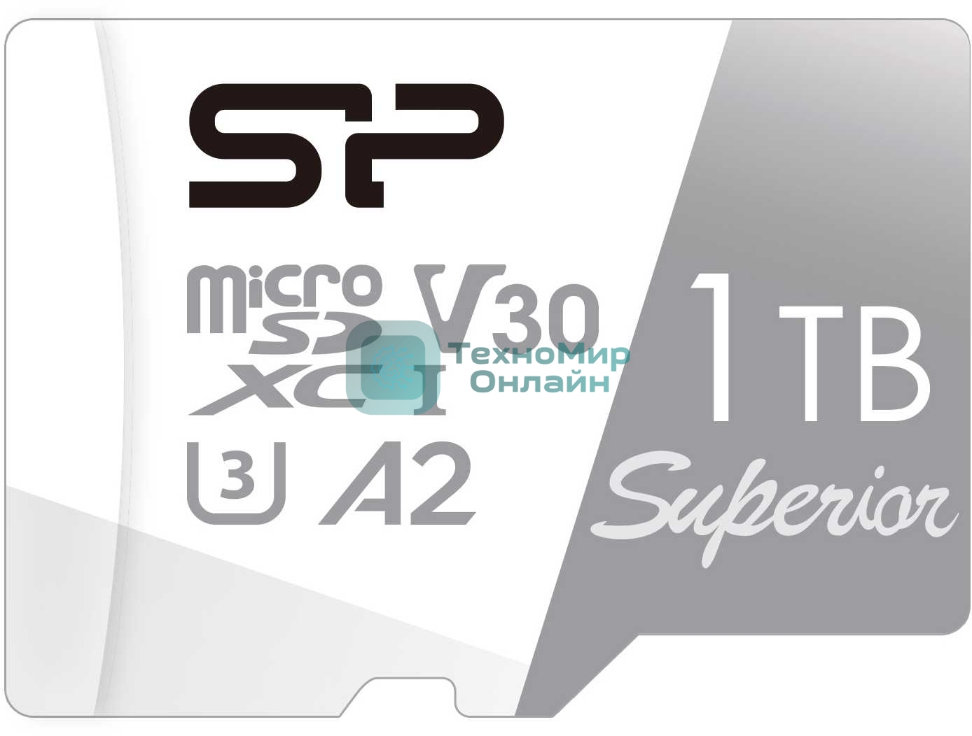 Флеш карта microSDXC 1Tb Class10 Silicon Power SP001TbSTXDA2V20SP Superior + adapter