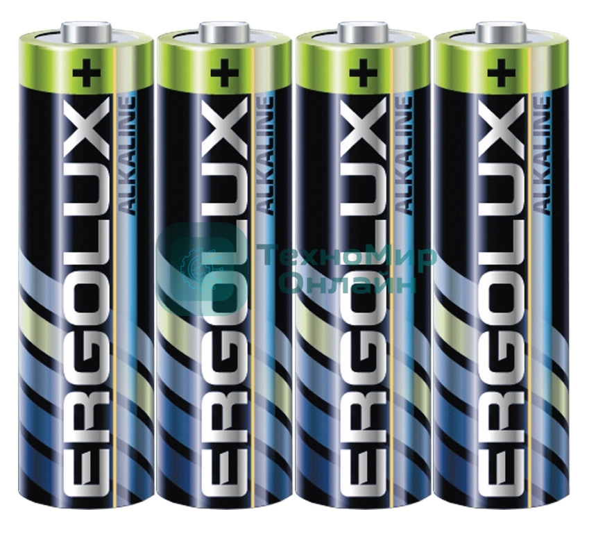 Батарея Ergolux Alkaline LR6 SR4 AA 2800mAh (4шт) спайка