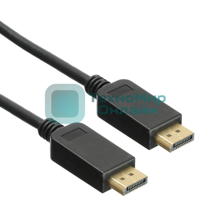 Кабель аудио-видео Buro ver 1.4 DisplayPort (m)/DisplayPort (m) 1.5м. позолоченные контакты черный