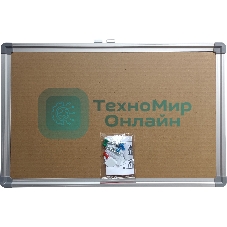 Доска пробковая Buro 60x90 см, алюминиевая рама