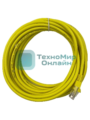 Патч-корд Buro UTP 4 пары cat5E CCA molded 5м желтый RJ-45 (m)-RJ-45 (m)
