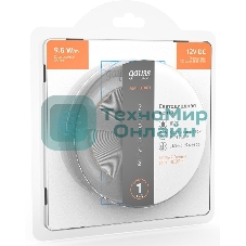 Лента светодиодная Basic Gauss 12V 9,6W/m 624lm/m 3000K IP20 LED 3m 1/100