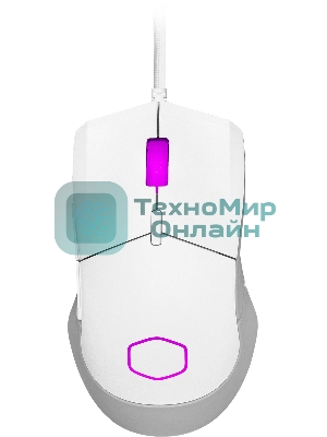 Мышь проводная Cooler Master MM-310-WWOL1 белый, 12000 dpi, USB Type-A, кнопки - 6