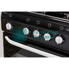 Плита газовая De Luxe 5040.36Г (КР) черный, конфорок 4 шт, духовка 43 л, 50 см x 85 см x 50 см