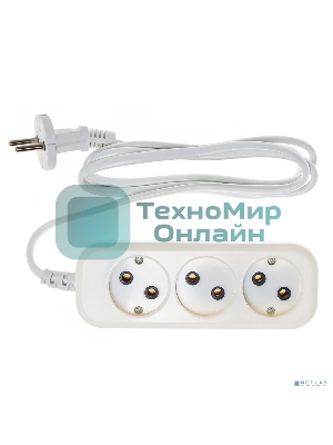 Сетевой удлинитель Buro BU-PSL3.1/W 1.5 м (3 розетки) белый (пакет ПЭ)