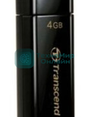 Флешка USB Transcend JetFlash 350 (TS4GJF350), 4Gb, USB 2.0, R/W 12/5, черный
