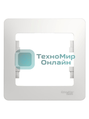 Рамка 1-м Glossa белый SchE GSL000101