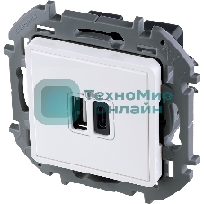 Зарядное устройство 2 разъема USB A-C 240В/5В 3000мА белый