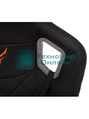 Кресло игровое Knight TITAN черный ромбик эко.кожа с подголов. крестовина металл