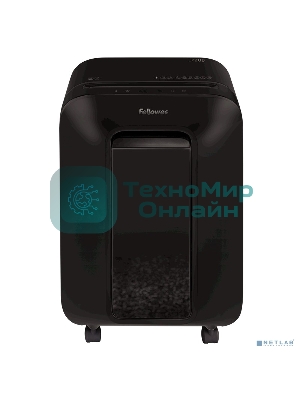 Шредер Fellowes PowerShred LX200 черный (секр.P-4)/перекрестный/12лист./22лтр./скрепки/скобы/пл.карты