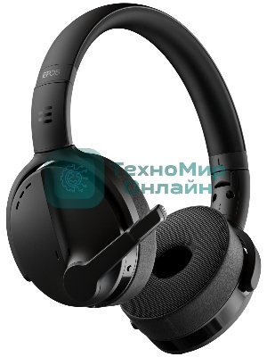 Беспроводные/проводные наушники EPOS Adapt 560 черный, накладные, Bluetooth + USB, активное шумоподавление