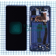 Дисплей для Samsung Galaxy S10 Lite SM-G770F/DS синий с рамкой