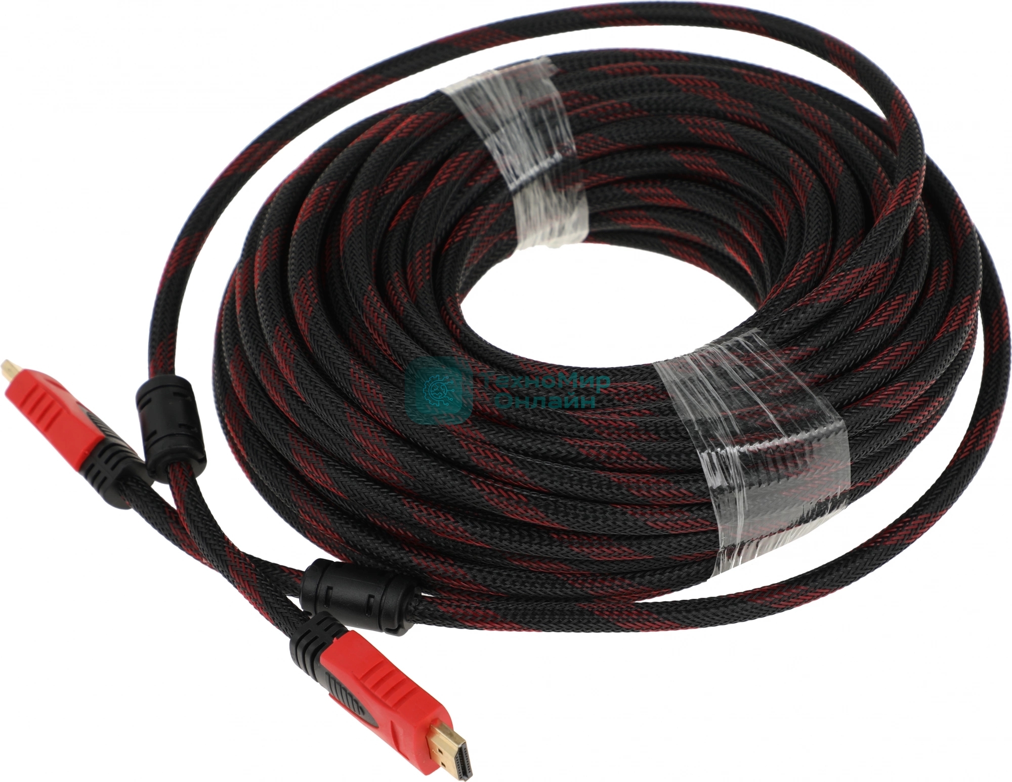 Кабель соединительный аудио-видео Premier 5-813R HDMI (m)/HDMI (m) 20м. феррит.кольца черный/красный (5-813R 20.0)