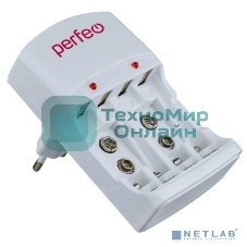Зарядное устройство Perfeo PF_B4048 PF-VN-421 Ni-MH/CD, 220V, 4 слота, AA/AAA/9V, таймер