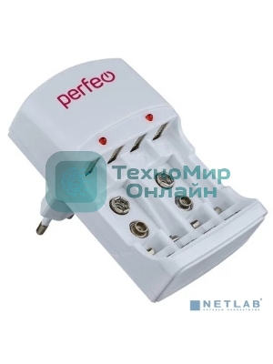 Зарядное устройство Perfeo PF_B4048 PF-VN-421 Ni-MH/CD, 220V, 4 слота, AA/AAA/9V, таймер