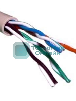 Кабель витая пара Rexant U/UTP cat.5e 4х2х24AWG solid CU PVC сер. (м)