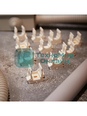 Крепеж-клипса для монтажного пистолета Rexant Ø 16 мм, белая (100 шт/уп)