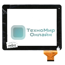 Сенсорное стекло (тачскрин) QSD E-C97001-01, черное