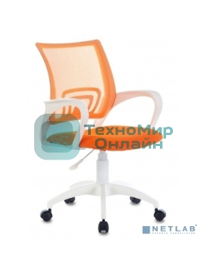 Кресло Бюрократ CH-W695NLT TW-38-3 TW-96-1 оранжевый, сетка/ткань, 120 кг, механизм качания
