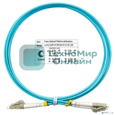 Шнур оптический Cabeus FOP-50-LC-LC-1.5m duplex LC-LC 50/125 мм OM3 1,5м LSZH