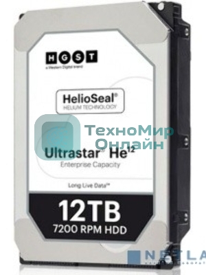 Жесткий диск WD Original SAS 3.0 12Tb 0F29532 HUH721212AL5204 Ultrastar DC HC520 (7200rpm) 256Mb 3.5