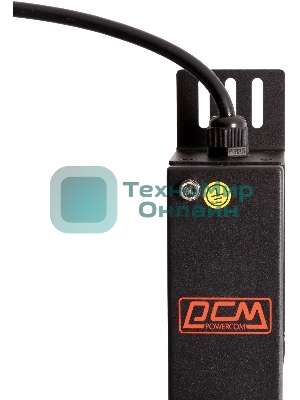 Блок распределения питания Powercom PDU-16AVMS20-18C13-2C19 18xC13+2xC19, 16A, 1,5U (1968234)
