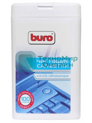 Салфетки Buro BU-tft для экранов ЖК мониторов туба 100шт влажных