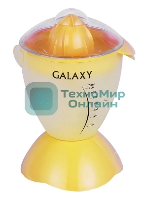 Соковыжималка Galaxy GL 0852 красный/прозрачный, цитрусовая, 50 Вт, 1000 мл, механическое