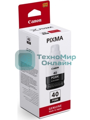 Контейнер с чернилами Canon GI-40 BK для GM2040/G5040/G6040. Черный. 6000 страниц.