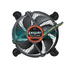 Кулер для процессора ExeGate EЕ97378-PWM черный, 92 мм, алюминий/медь, 2600 об/мин, 24 дБ, 4 pin, 95 Вт, 60 мм