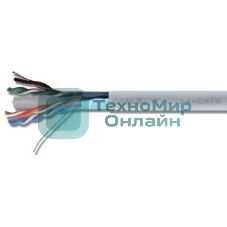 Кабель витая пара Rexant U/UTP cat.5e 1х2х24AWG solid CU PVC сер. (м)