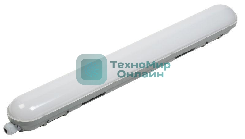 Светильник ДСП IEK LDSP0-1305-18-6500-K01 1305 18Вт 6500К IP65 600мм серый пластик размер 600х88х76 мм, аналог ЛСП-2х18Вт