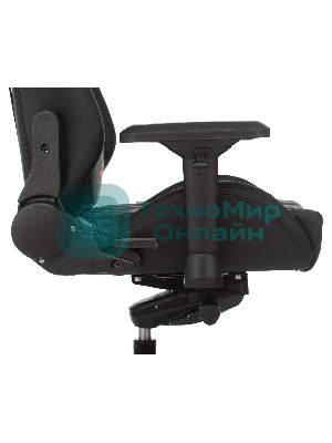 Кресло игровое Knight TITAN черный ромбик эко.кожа с подголов. крестовина металл