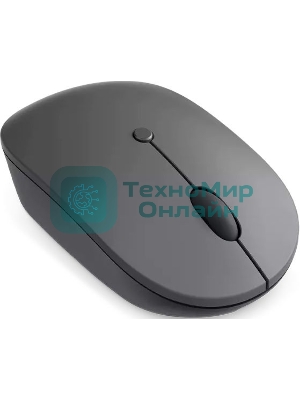 Мышь беспроводная Lenovo Go серый, 2400 dpi, радиоканал, USB-C, кнопки - 3