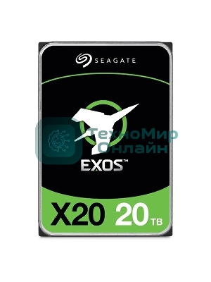 Жесткий диск Seagate HDD Server Exos X20 HDD 512E/4KN (3.5'/20Tb/SATA 6Gb/s/7200rpm)