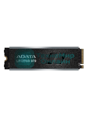 Накопитель SSD ADATA LEGEND 970, 2Tb, PCIe 5.0 x4, M.2 2280, NVMe, R/W 10000/10000, с радиатором
