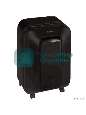Шредер Fellowes PowerShred LX200 черный (секр.P-4)/перекрестный/12лист./22лтр./скрепки/скобы/пл.карты