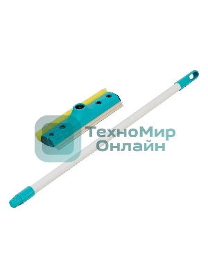 Щетка-окномойка Home Palisad с водосгоном, пластиковый черенок, 640х220 мм