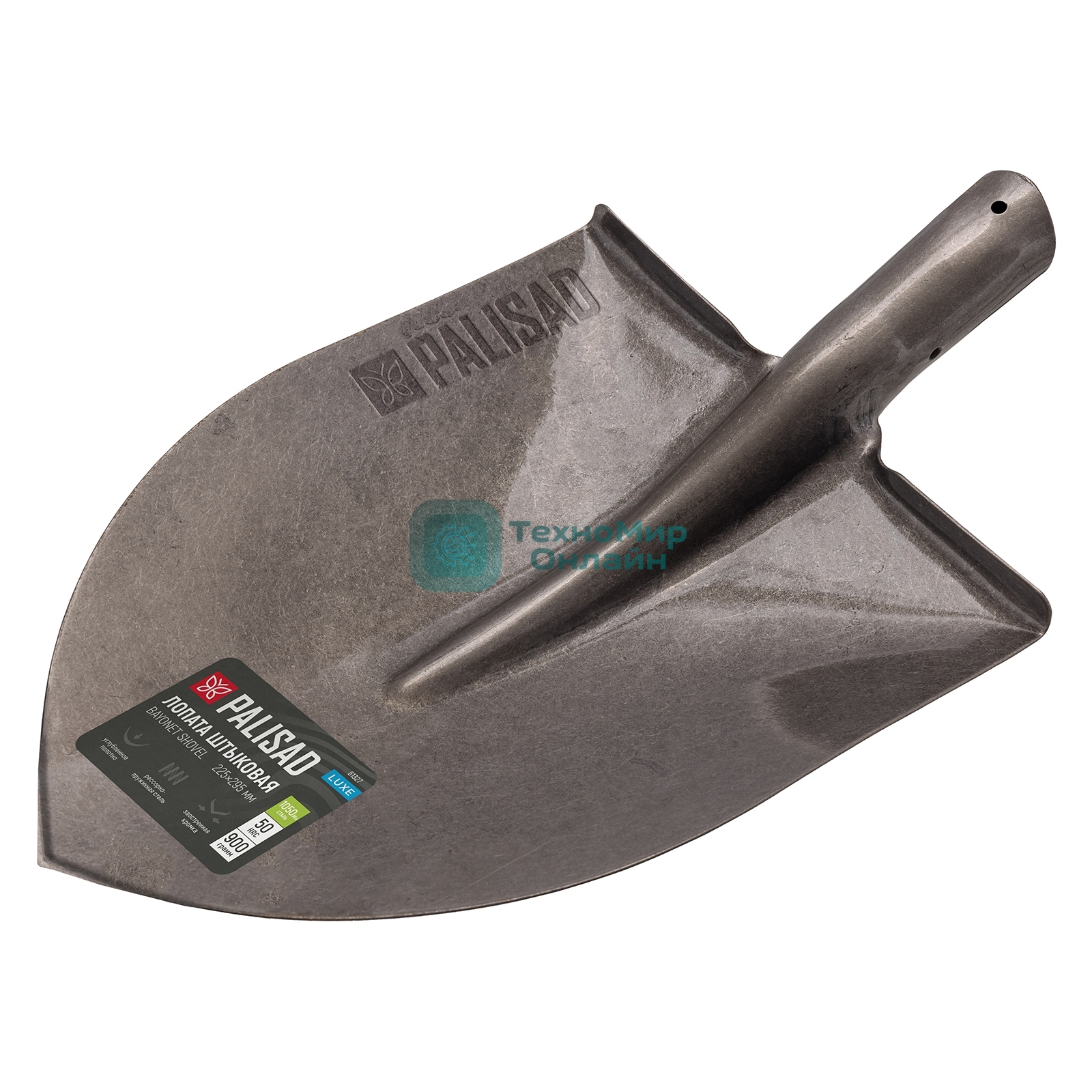 Лопата штыковая Palisad LUXE 225х295, углубленная, рессорная сталь, 0,9 кг, без черенка