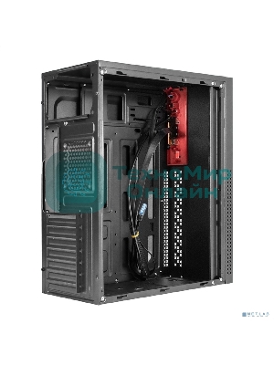 Компьютерный корпус Miditower ExeGate EX298134RUS AA-443U (ATX, без БП, 2хUSB+1хUSB 3.0+HD Audio, черный)