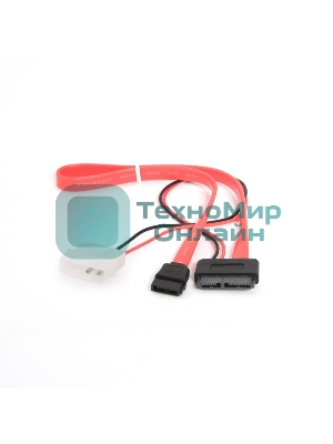 Кабель Gembird/Cablexpert Combo miniSATA, molex+SATA/miniSATA, 6pin+7pin, (длина инт-50 см, пит-30 см)