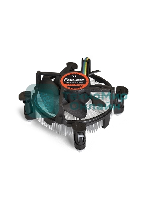 Кулер для процессора ExeGate EЕ97378-PWM черный, 92 мм, алюминий/медь, 2600 об/мин, 24 дБ, 4 pin, 95 Вт, 60 мм