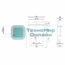 Выключатель клавишный Rexant 250V 15А (3с) ON-OFF красный с подсветкой