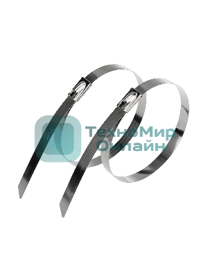 Хомут-стяжка стальной Rexant 300x4,6 мм, упаковка 100 шт.