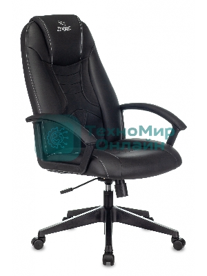 Кресло игровое Zombie 8 черный, искусственная кожа, крестовина пластик