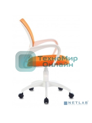 Кресло Бюрократ CH-W695NLT TW-38-3 TW-96-1 оранжевый, сетка/ткань, 120 кг, механизм качания